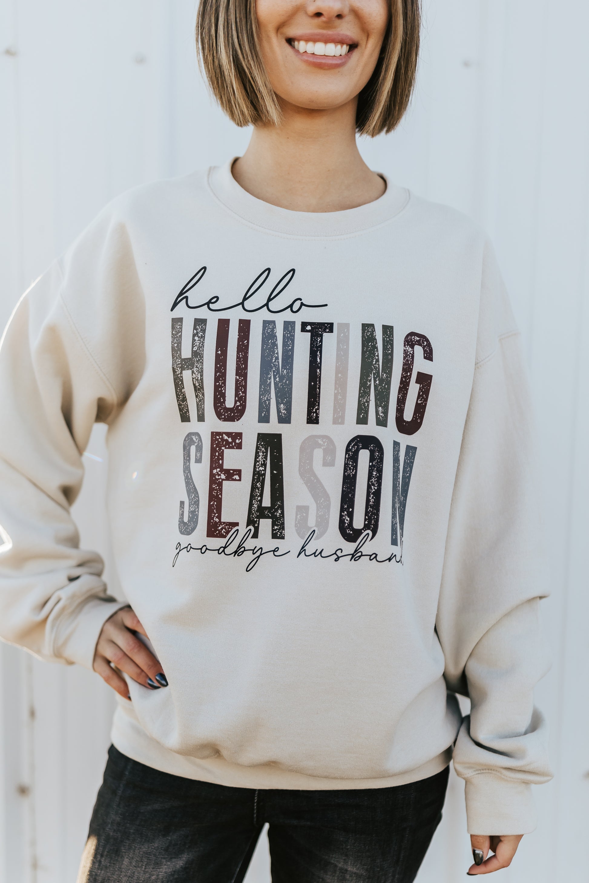 HELLO HUNTING SEASON SWEATSHIRT
