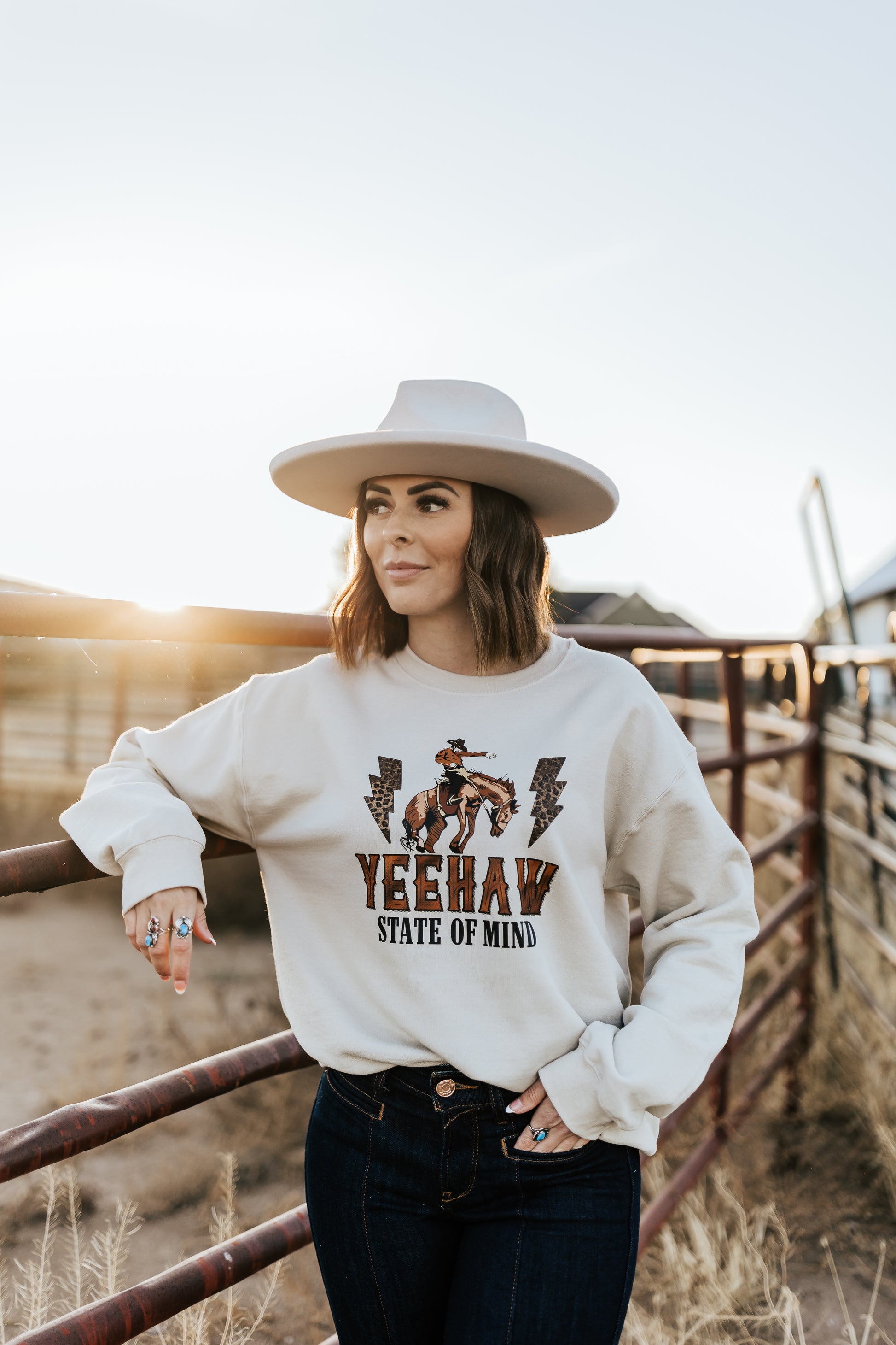 YEEHAW STATE OF MIND SWEATSHIRT
