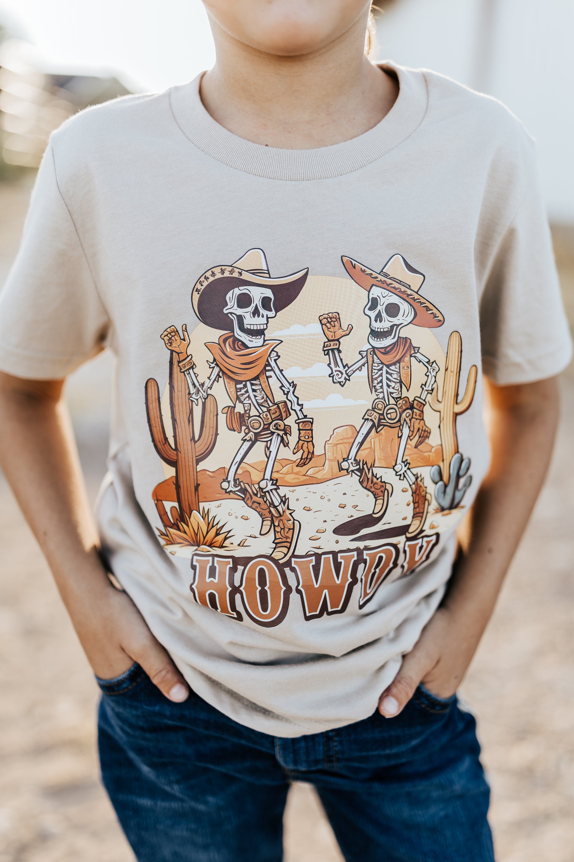 HOWDY SKELETON TEE