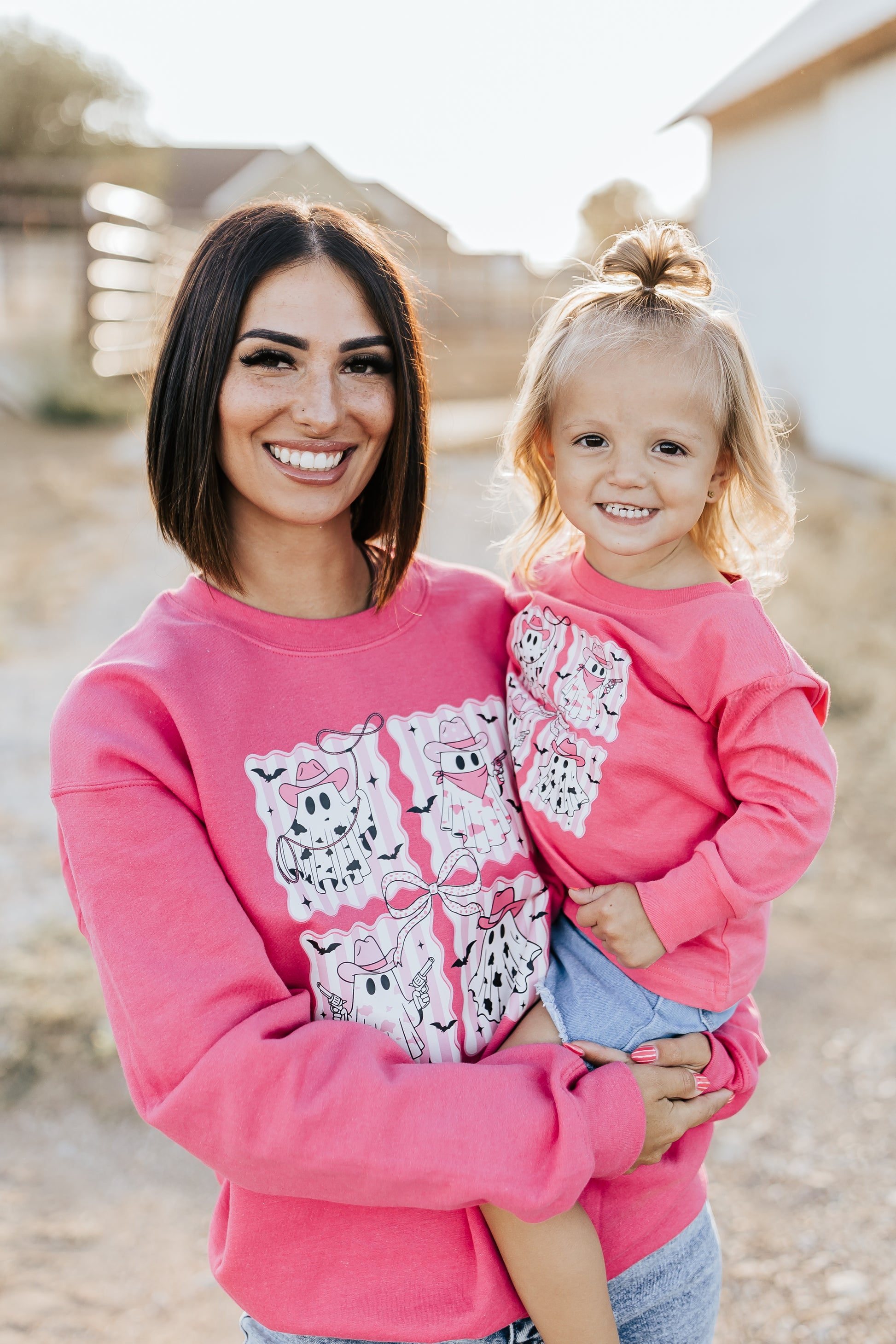 PINK COWBOY GHOST SWEATSHIRT