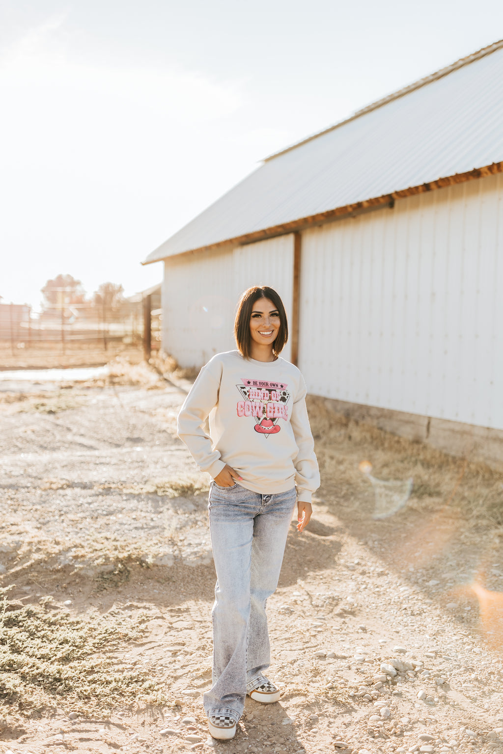 BE YOUR OWN KIND OF COWGIRL SWEATSHIRT