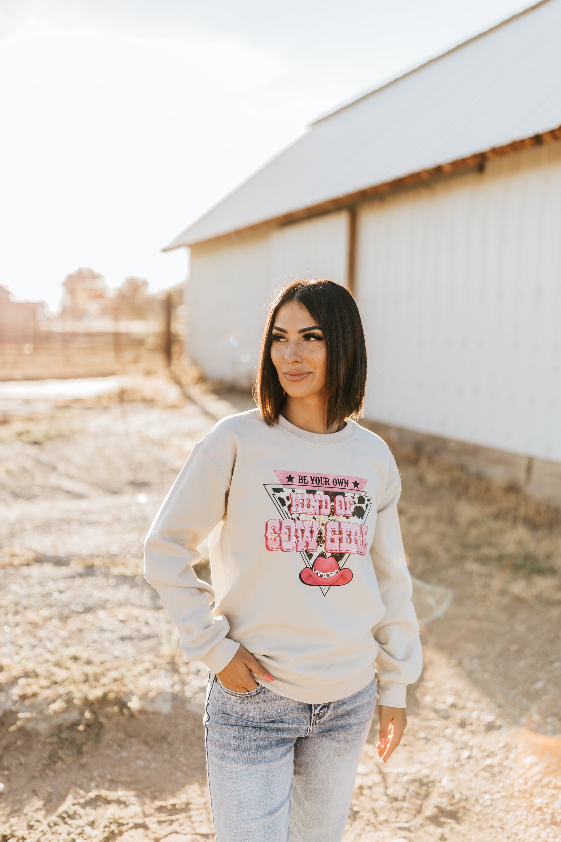 BE YOUR OWN KIND OF COWGIRL SWEATSHIRT