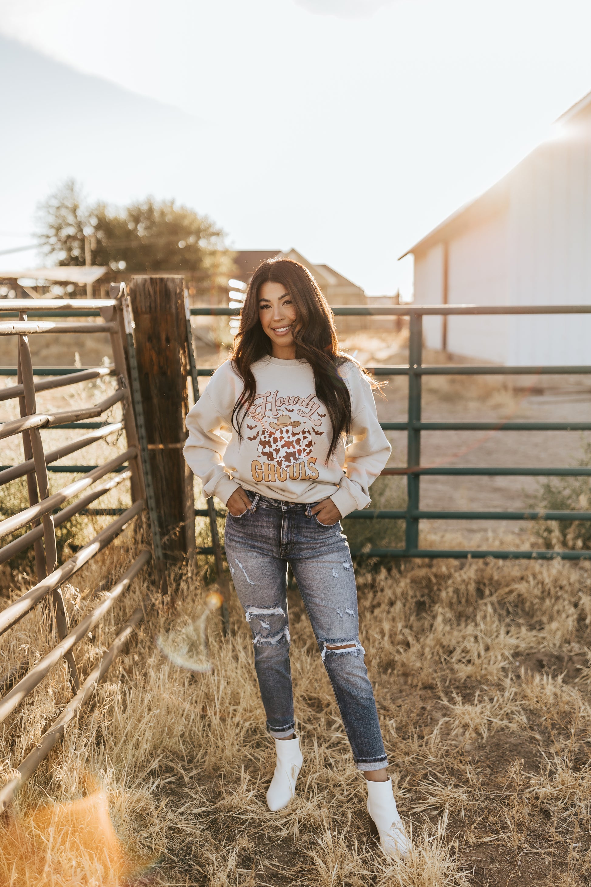 HOWDY GHOULS SWEATSHIRT