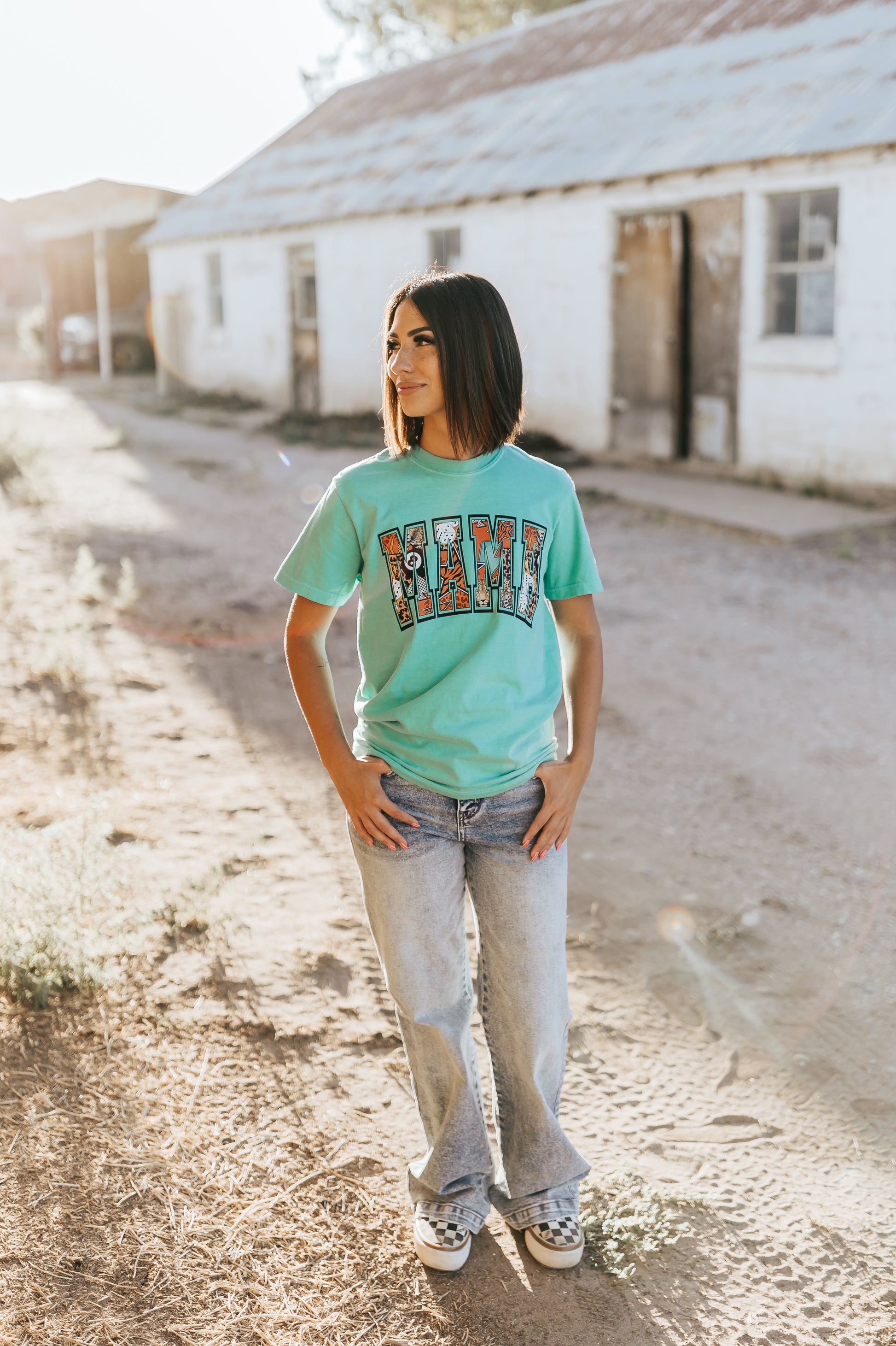 MAMA TURQUOISE TEE