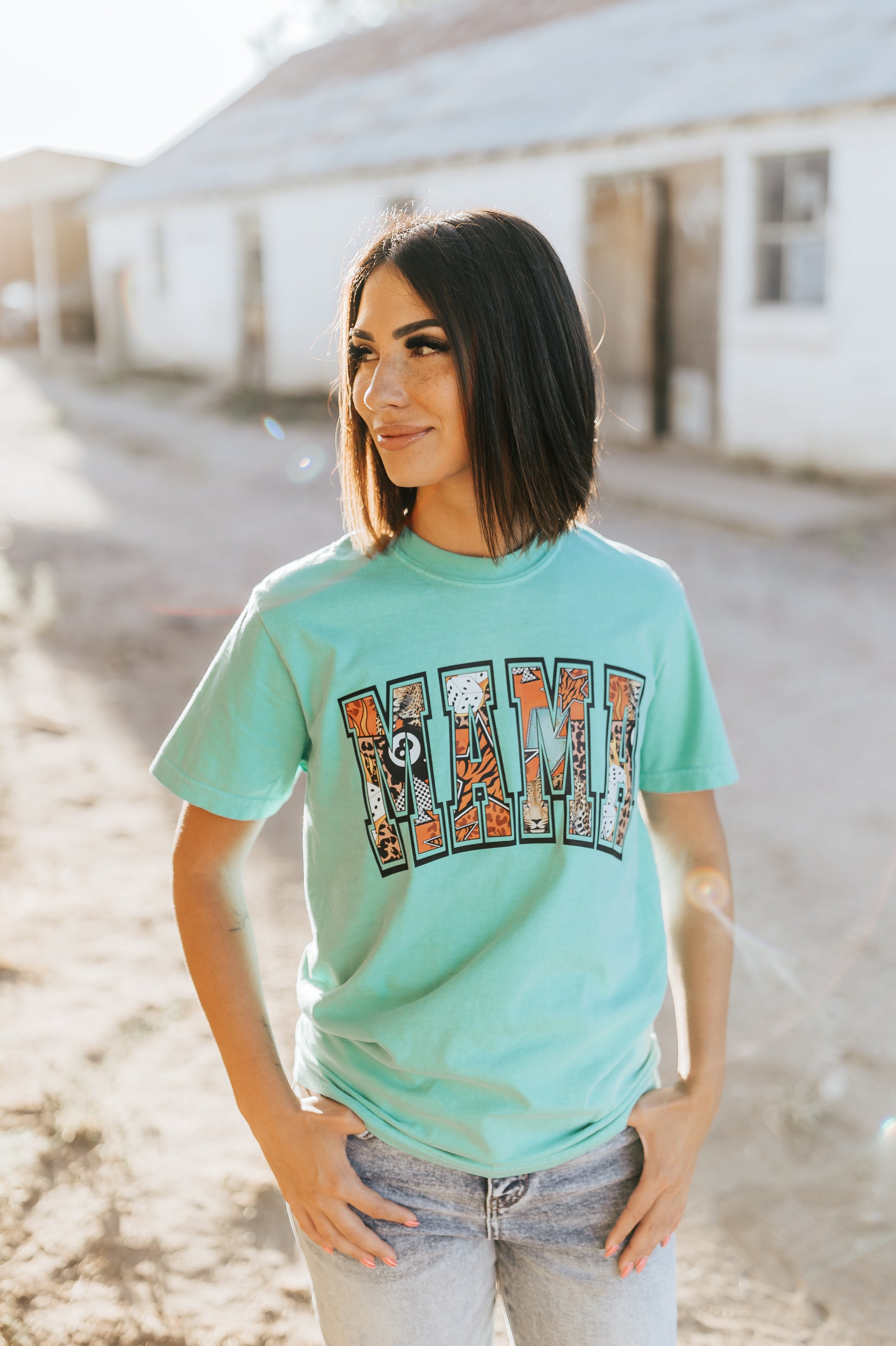 MAMA TURQUOISE TEE