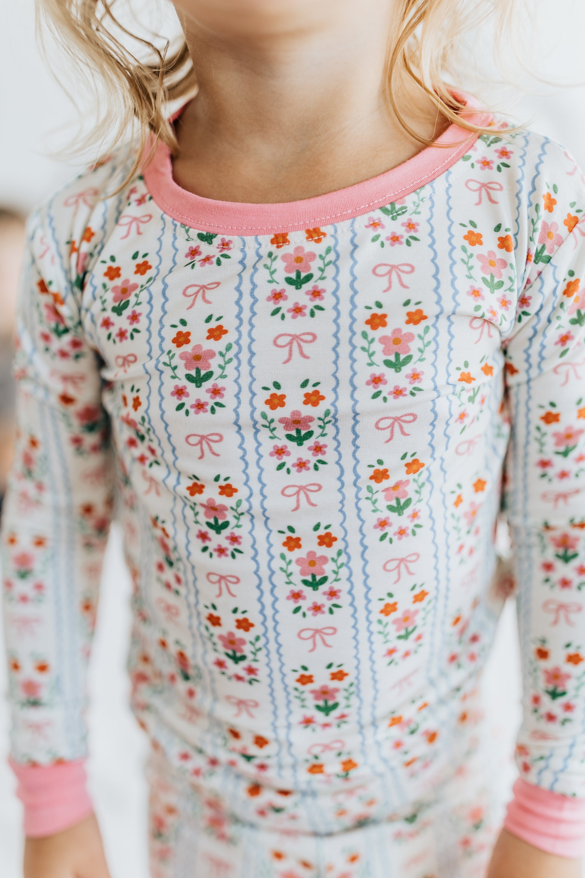 FLORAL & BOWS BAMBOO PJS