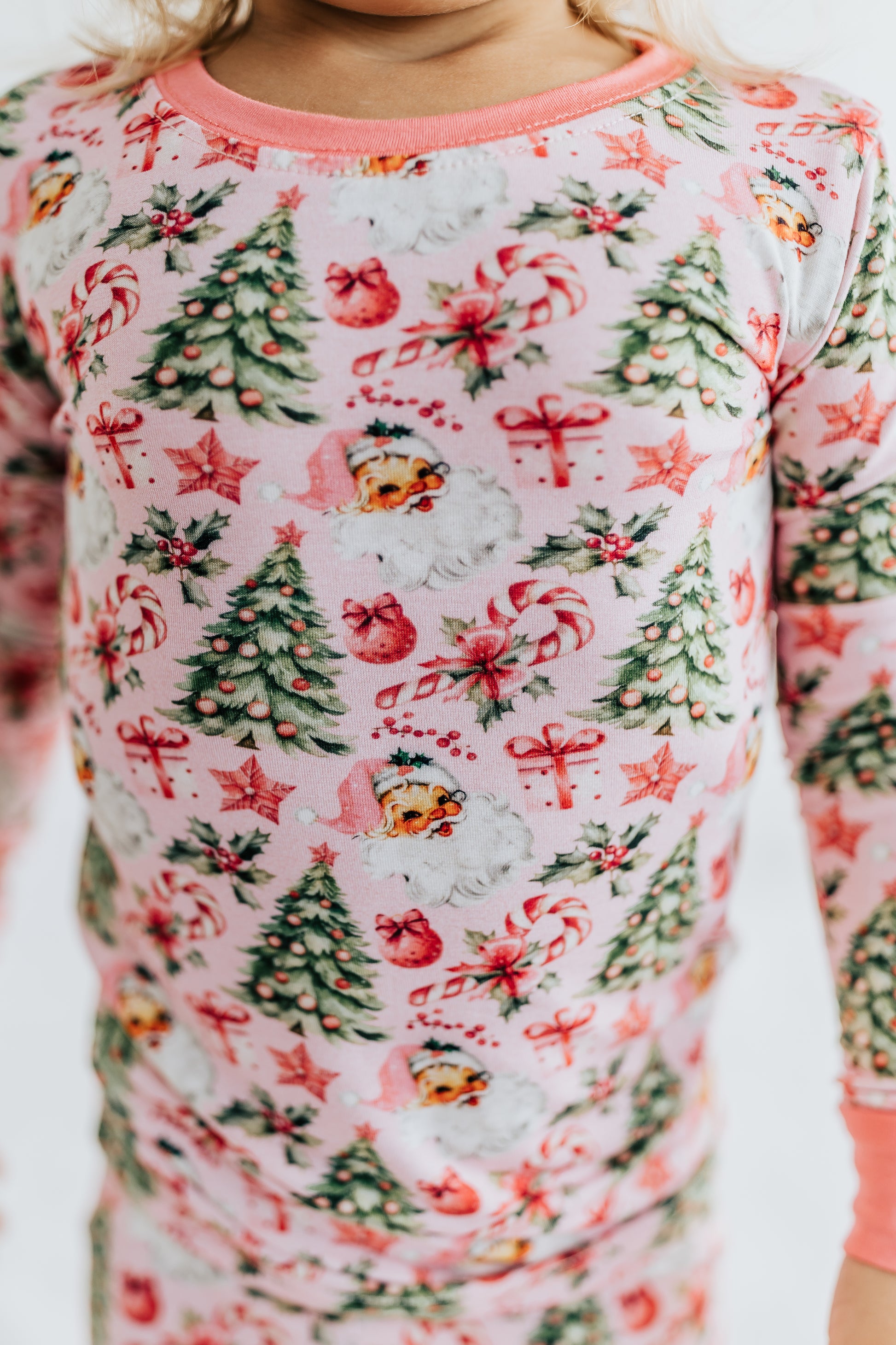 PINK SANTA BAMBOO PJS