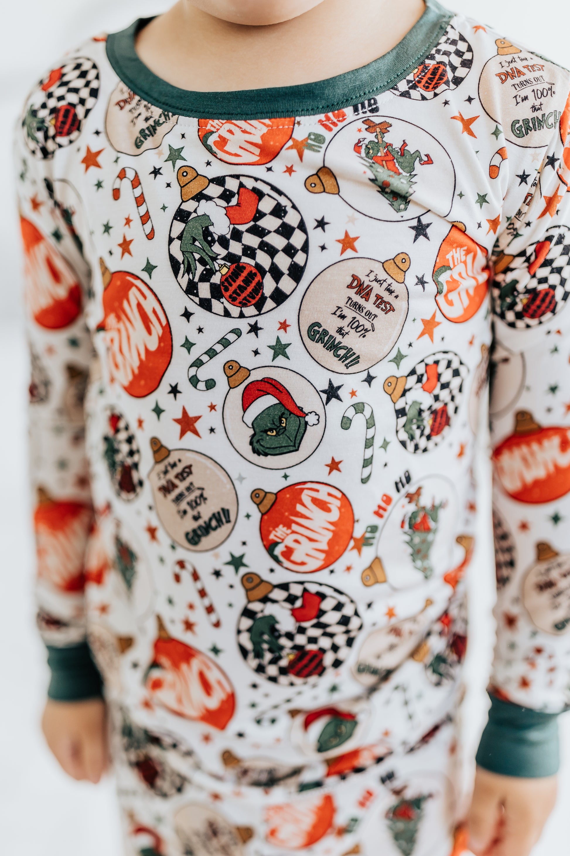 THE GRINCH ORNAMENT BAMBOO PJS