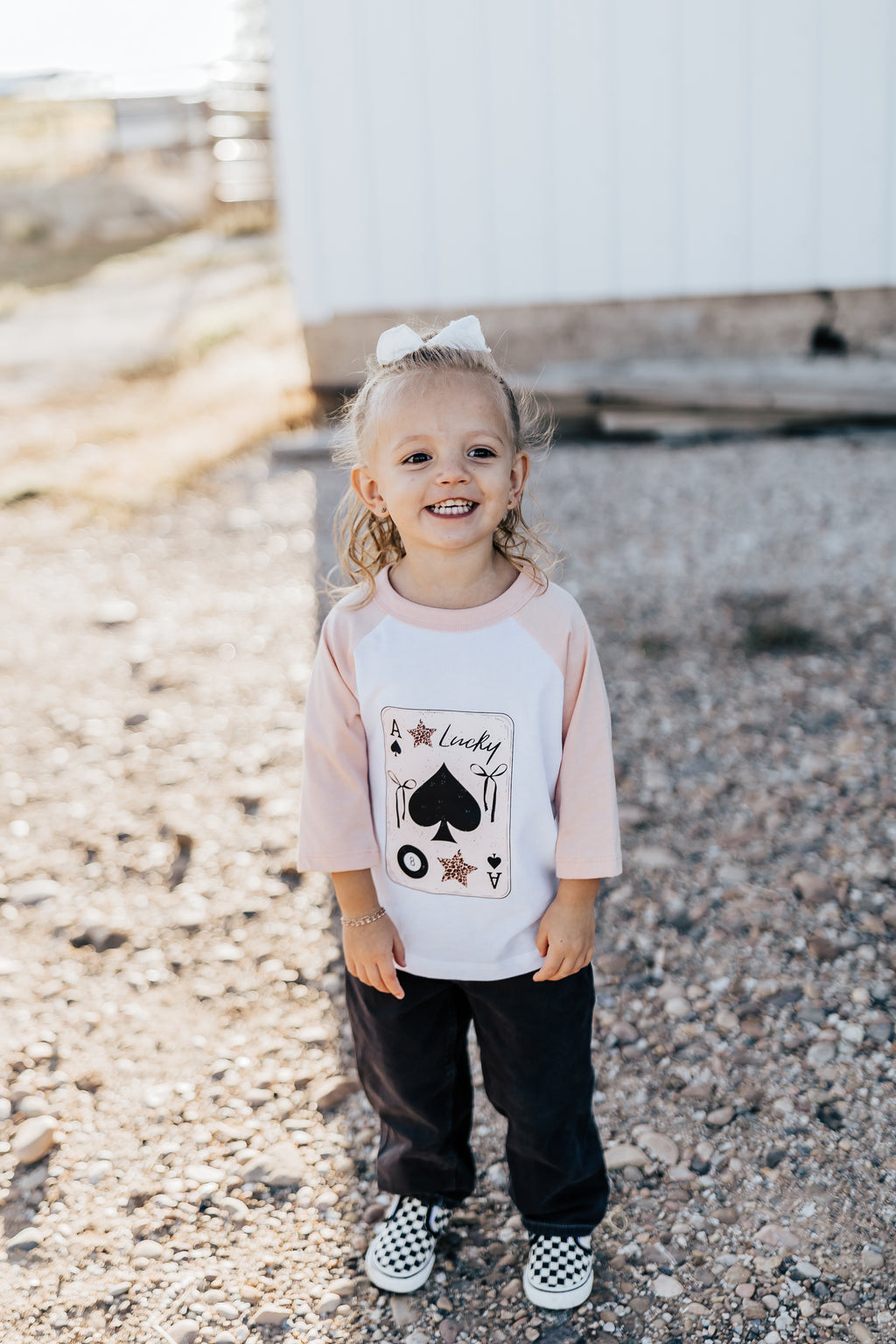 LUCKY CARD BASEBALL SLEEVE TEE