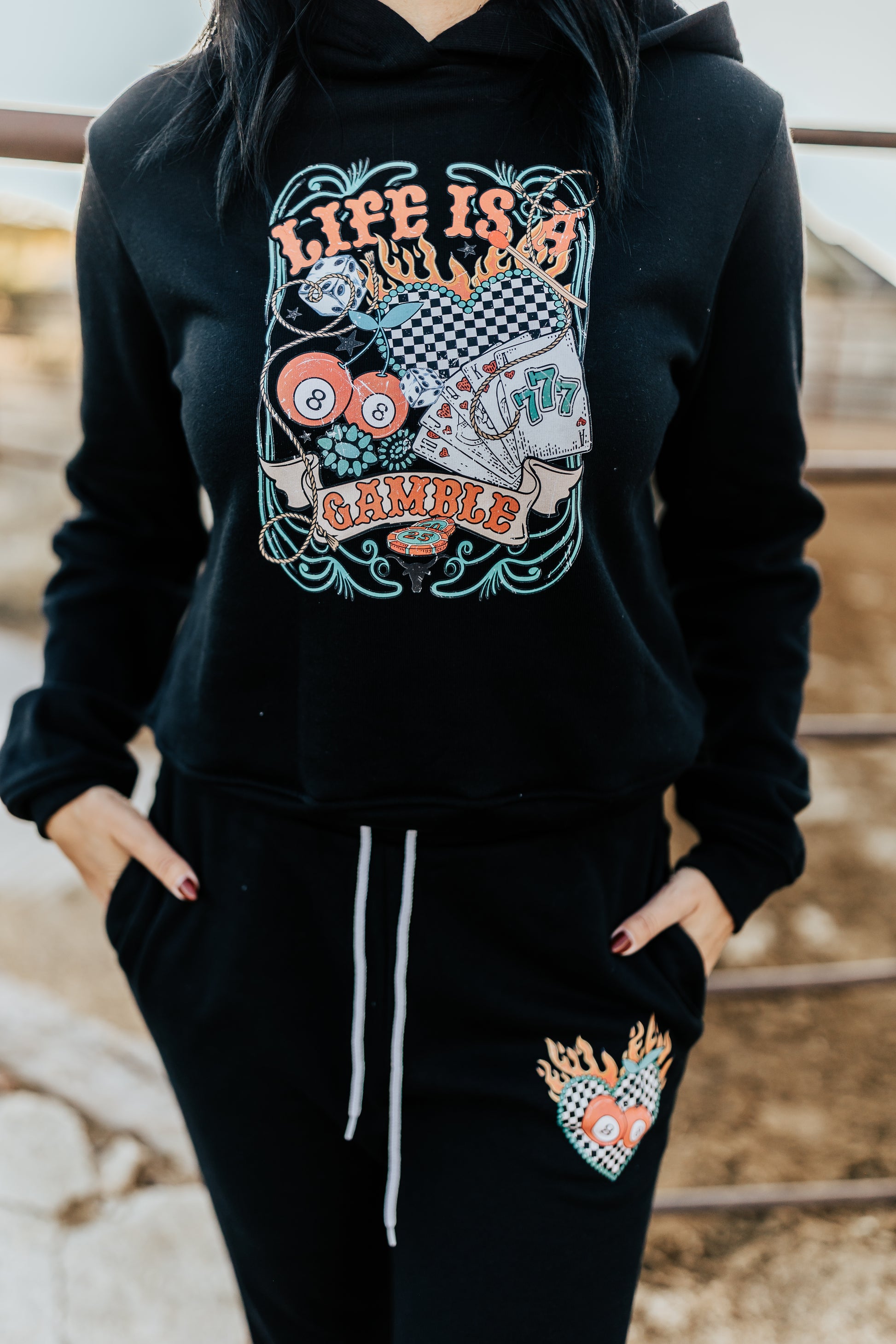 LIFE IS A GAMBLE COMFY SET