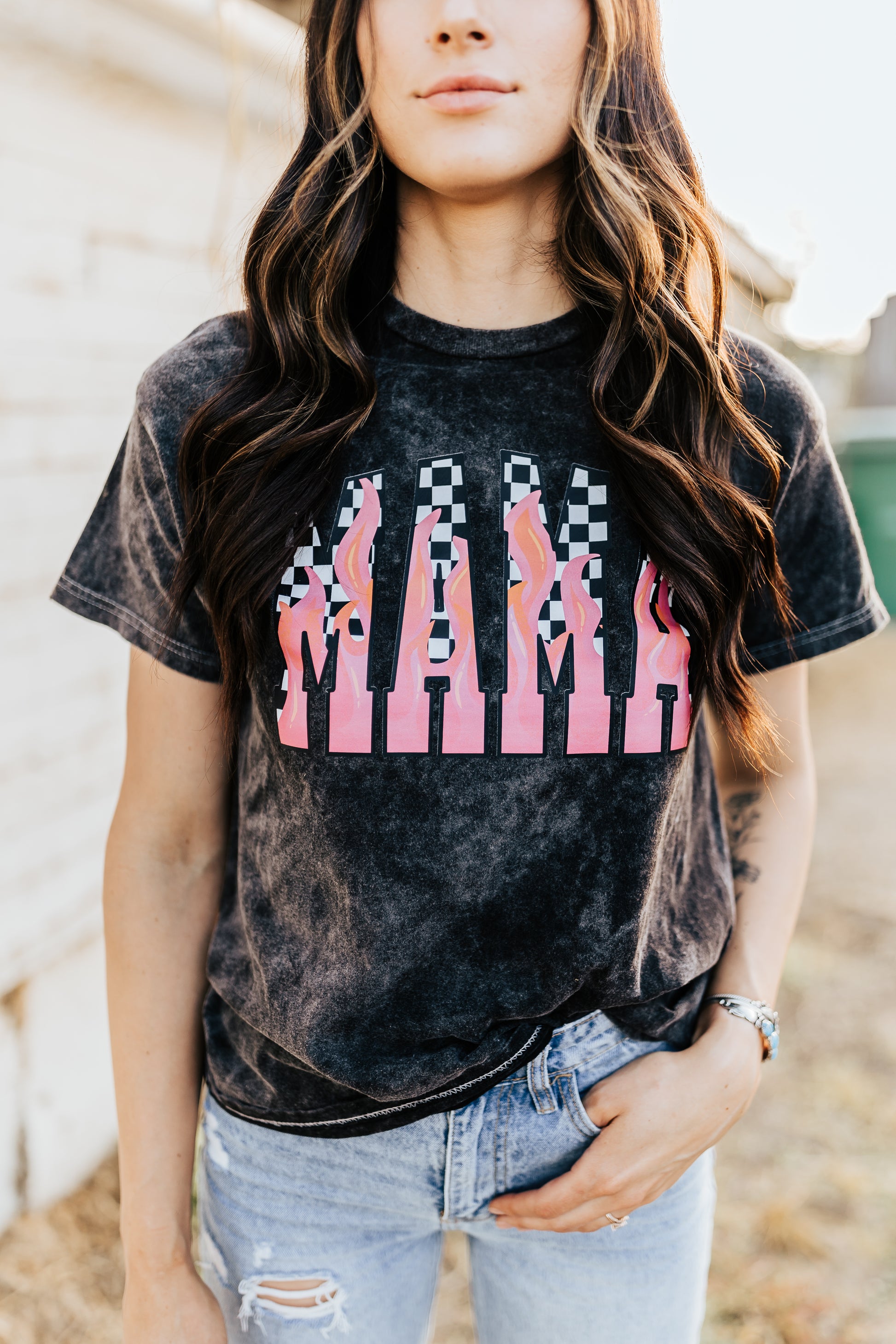 MAMA ACID WASH TEE