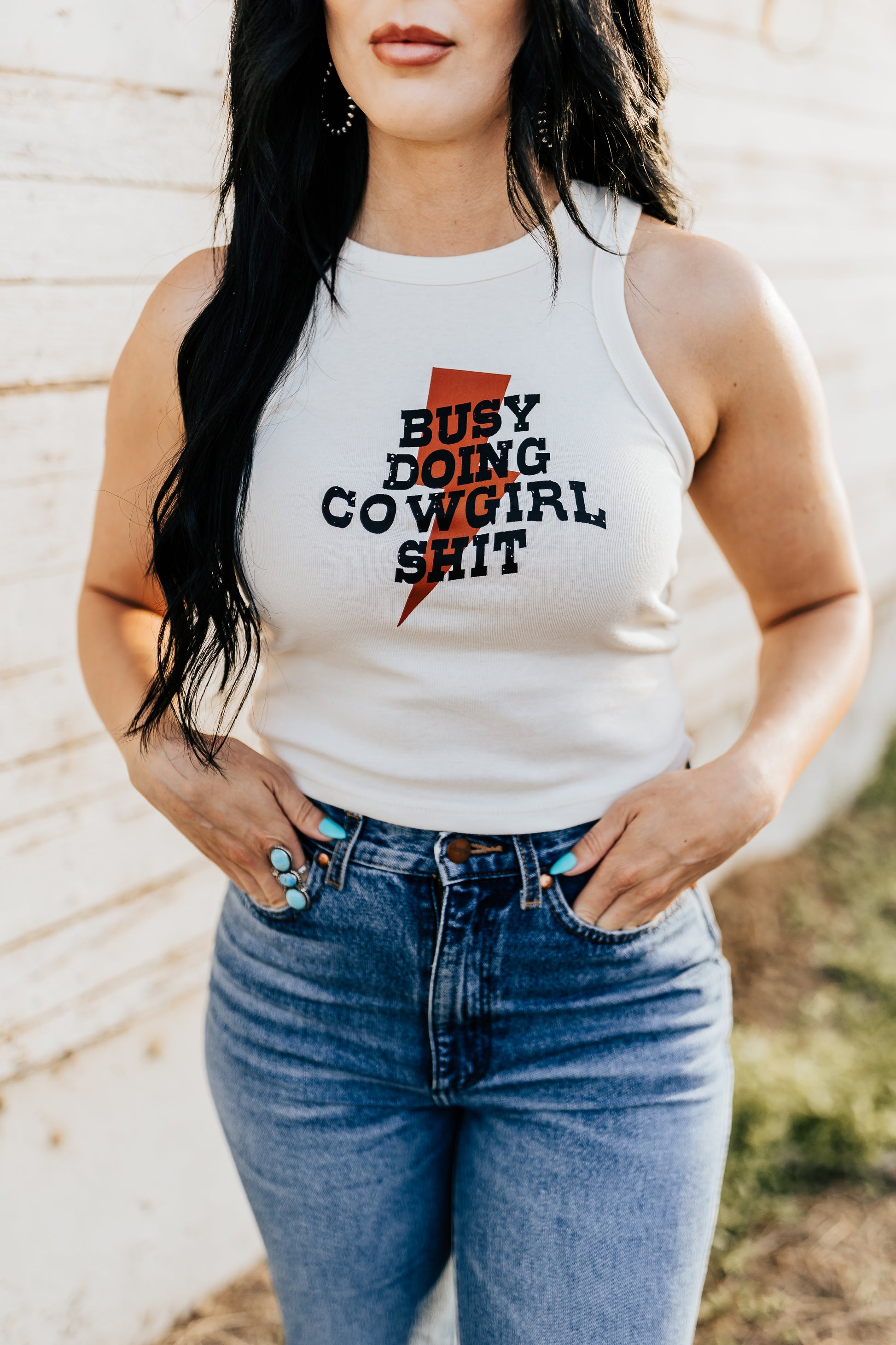 BUSY DOING COWGIRL SHIT TANK