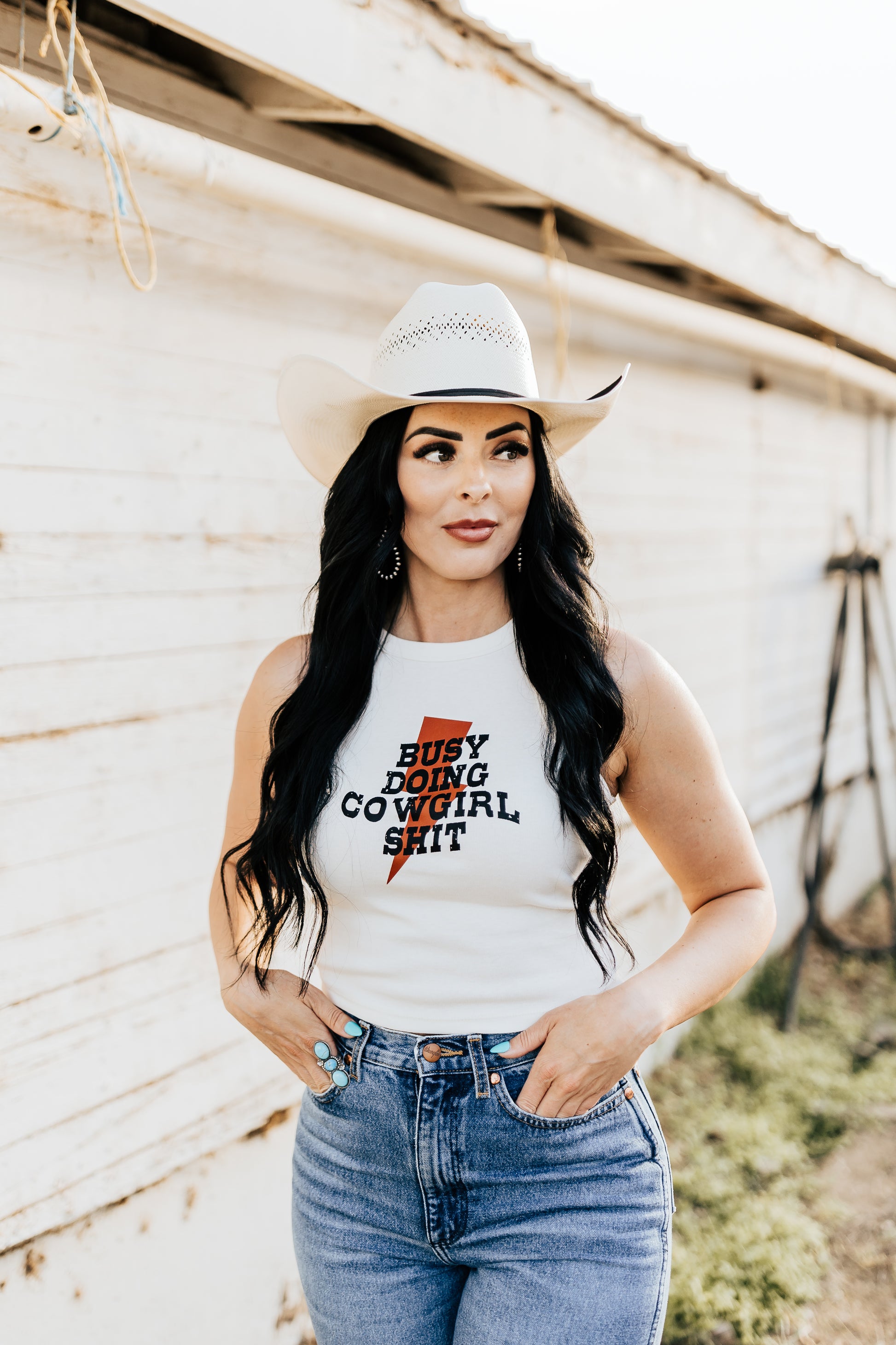 BUSY DOING COWGIRL SHIT TANK