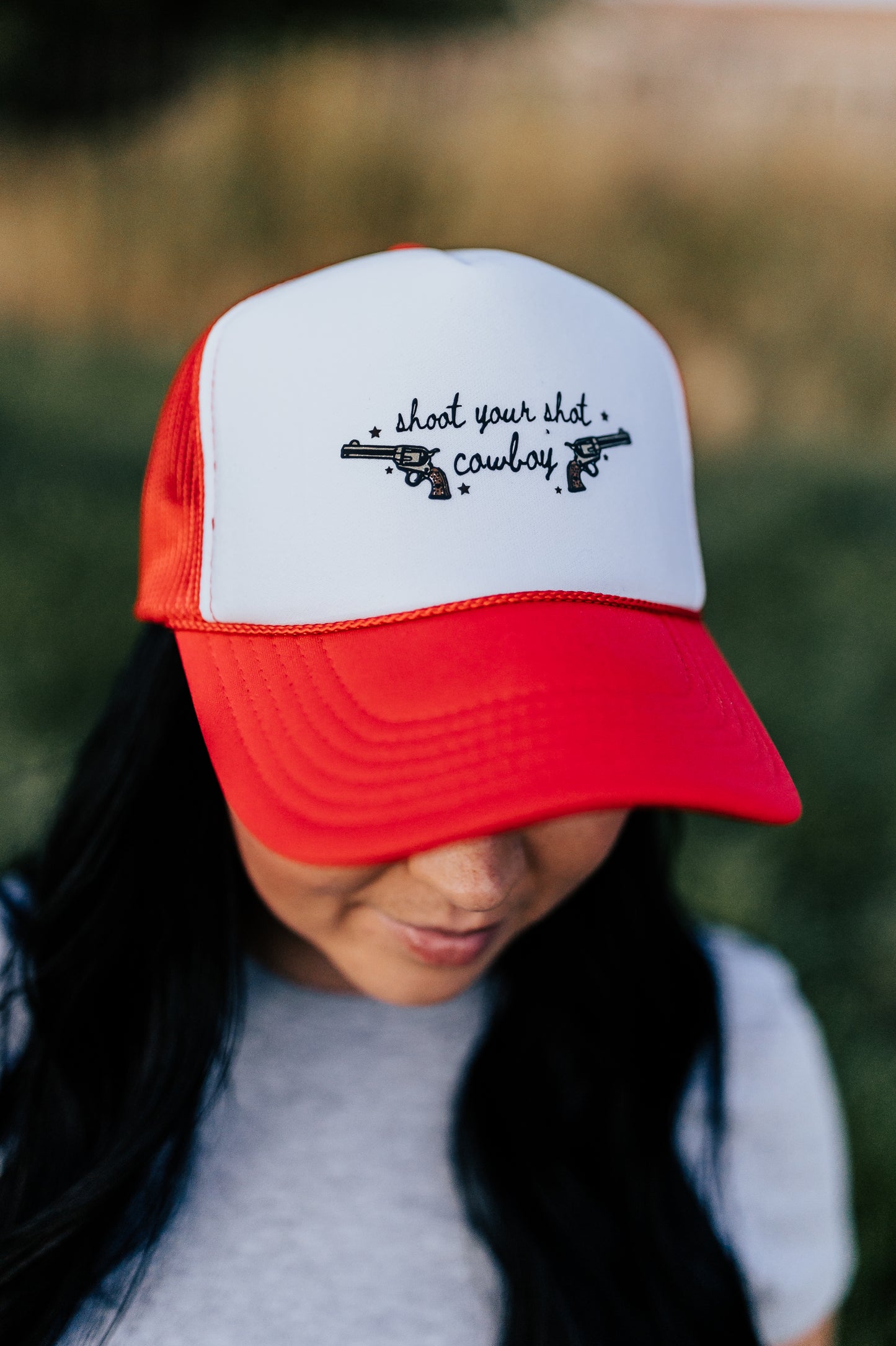 SHOOT YOUR SHOT COWBOY TRUCKER HAT