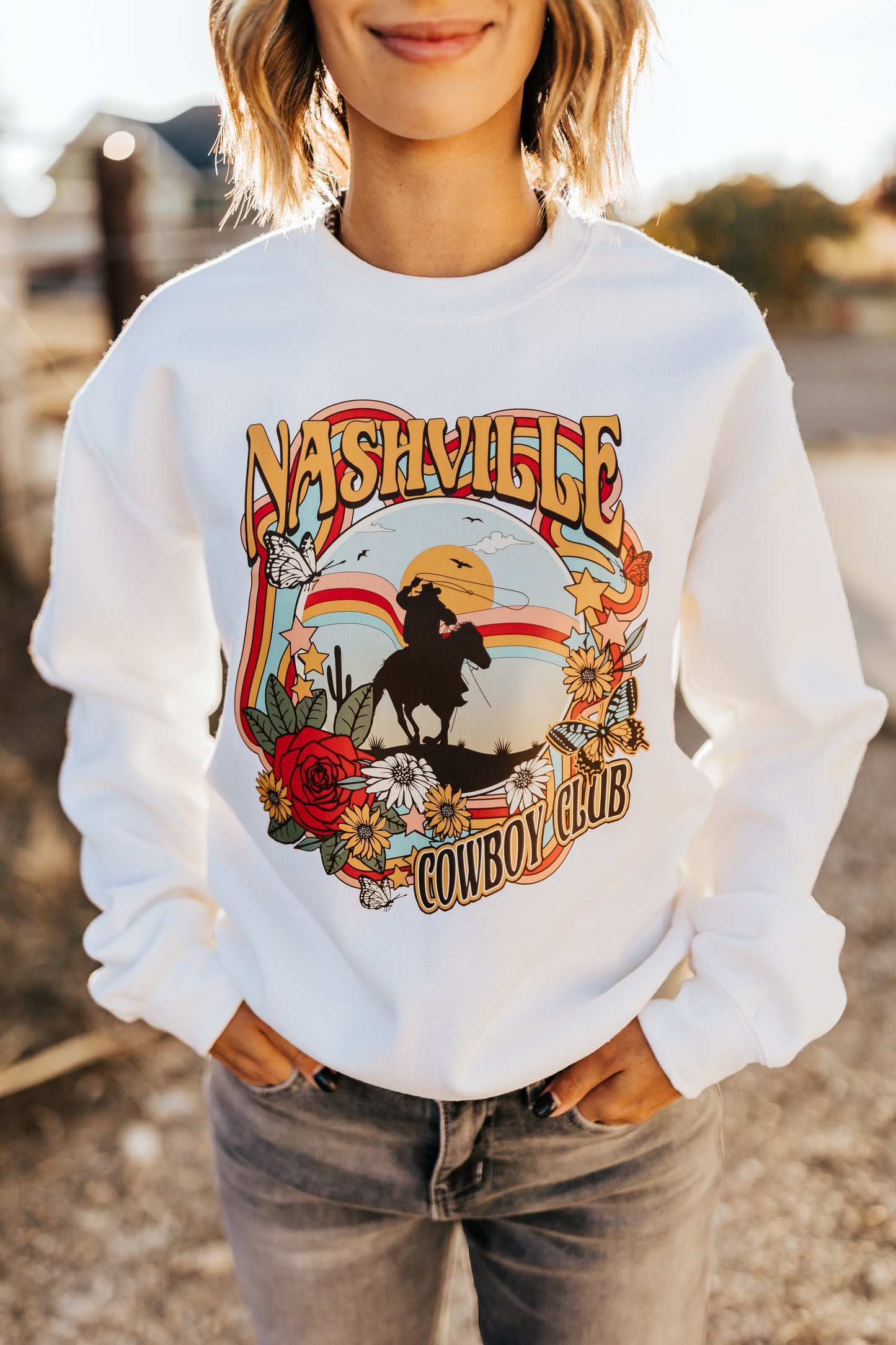 NASHVILLE COWBOY CLUB SWEATSHIRT