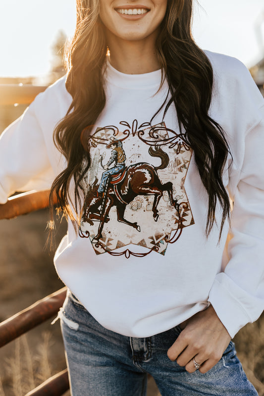 BUCKIN BRONC SWEATSHIRT