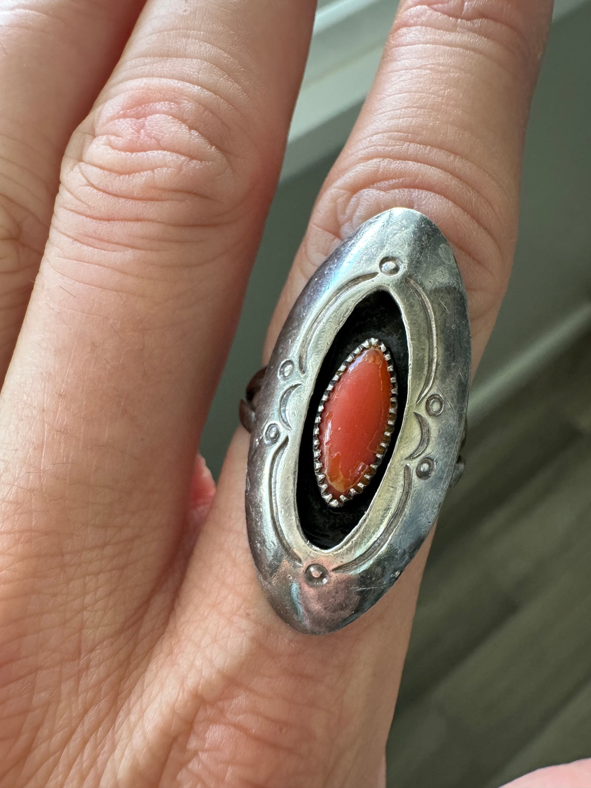 VINTAGE STERLING RING SIZE 7