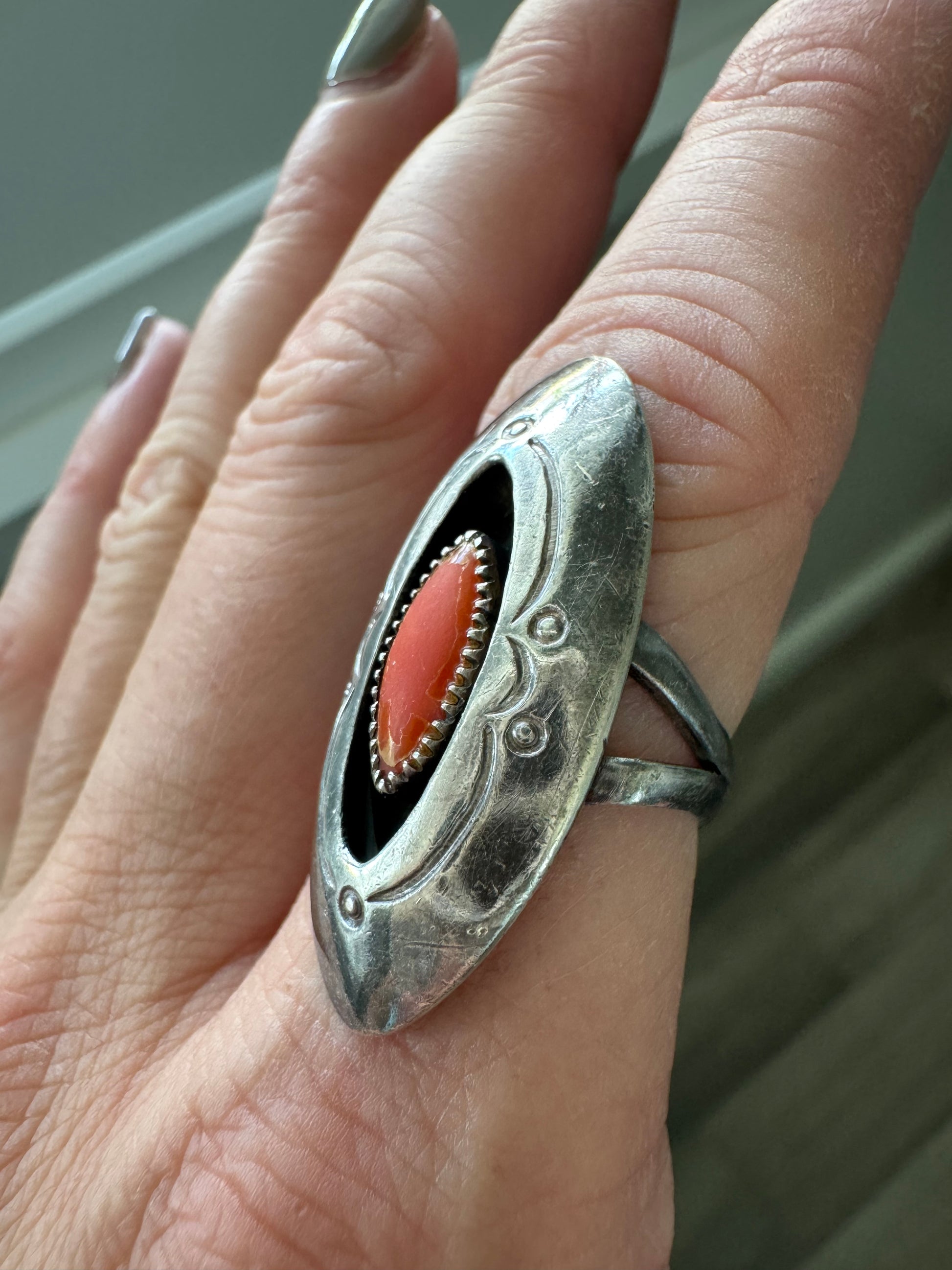 VINTAGE STERLING RING SIZE 7