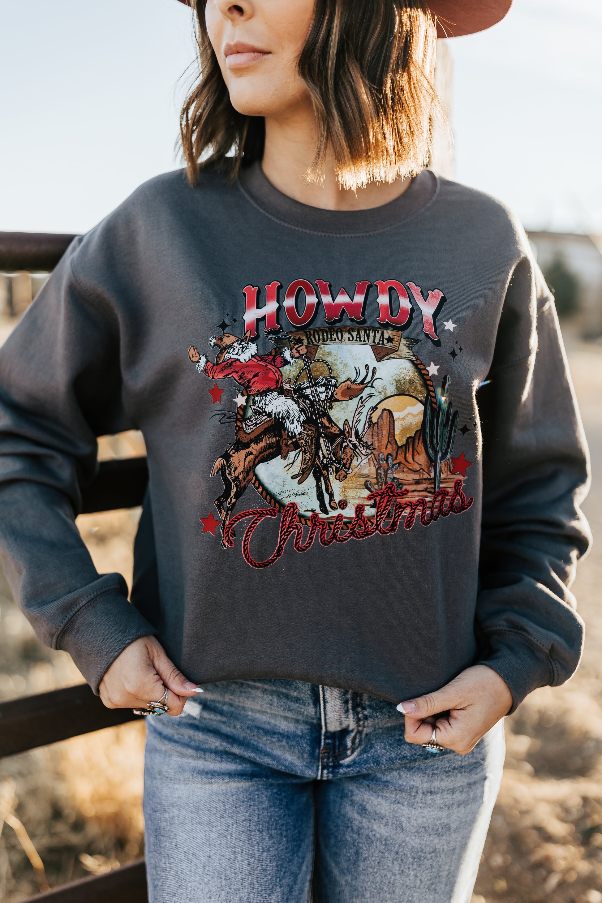 HOWDY CHRISTMAS SWEATSHIRT