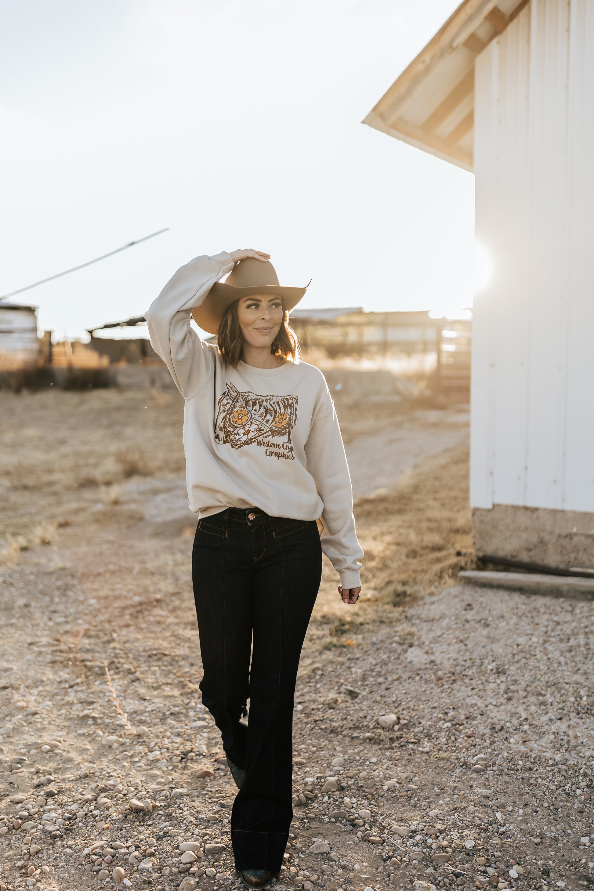 WESTERN GYPSY GRAPHICS SWEATSHIRT
