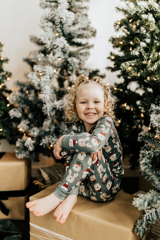 BAMBOO CHRISTMAS ANIMAL PJS