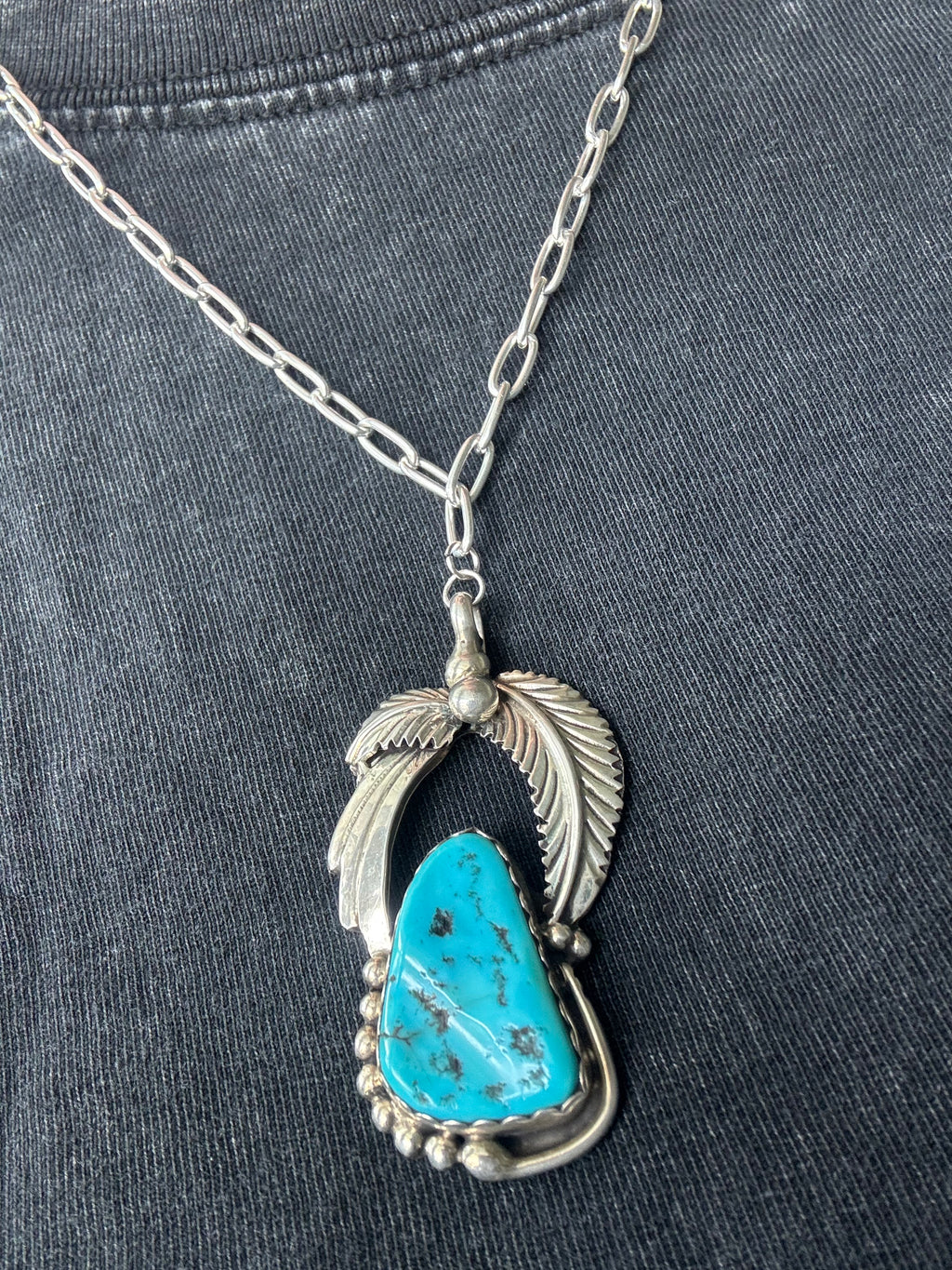 STERLING TURQUOISE NECKLACE